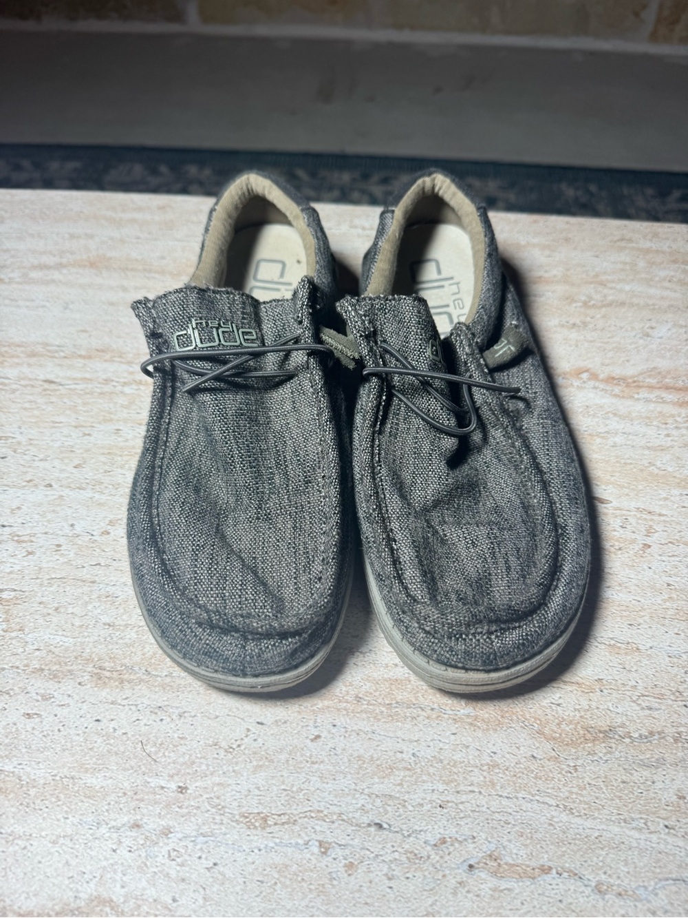 Hey Dude Men's Casual Slip-On Loafers in Gray